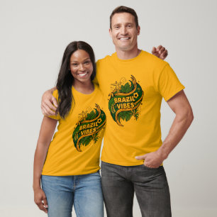 T-Shirt mit brasilianischem Vibes Tropical Fußball