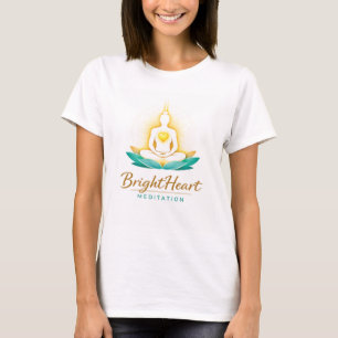 T-Shirt mit Brightheart-Meditations-Logo für Fraue