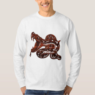 T-Shirt mit Bronzeschlange