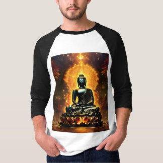 T-Shirt mit Buddha-Logo für Männer | Frieden & Med