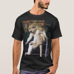 T Shirt mit dem Affen und dem Slogan