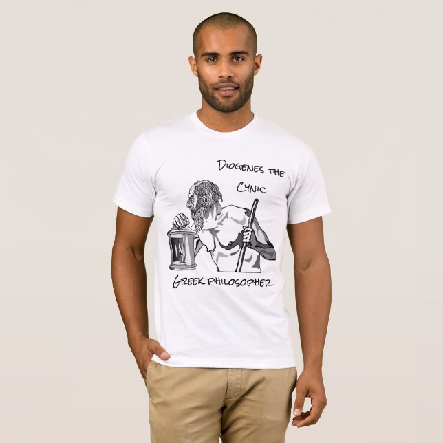T - Shirt mit dem Bild des Philosophen Diogenes (Vorne ganz)