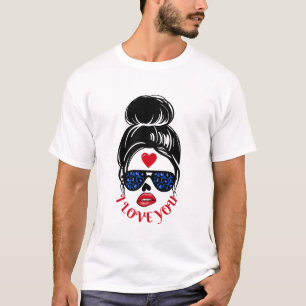 T - Shirt mit dem Gesicht eines hübschen Mädchens 