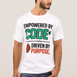 T-Shirt mit dem Motto 'Code With Purpose'