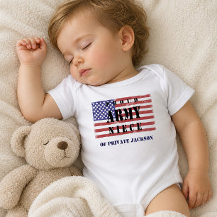 T-Shirt mit dem Namen deines Onkels - Stolz Army-N Baby Strampler