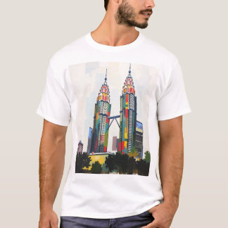 T - Shirt mit den Petronas-Türmen in Malaysia