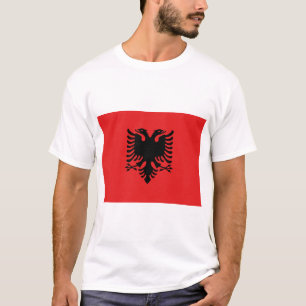 T Shirt mit der Flagge Albaniens