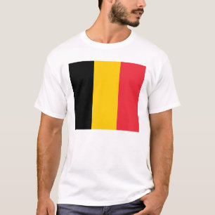 T Shirt mit der Flagge Belgiens