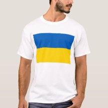 T Shirt mit der Flagge der Ukraine