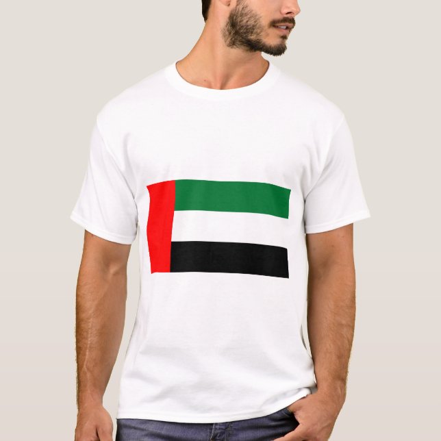 T Shirt mit der Flagge der Vereinigten Arabischen  (Vorderseite)