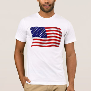 T-Shirt mit der Flagge der Vereinigten Staaten von