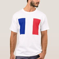 T Shirt mit der Flagge Frankreichs