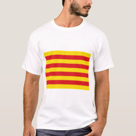 T Shirt mit der Flagge Kataloniens