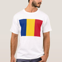 T Shirt mit der Flagge Rumäniens