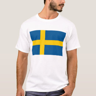T Shirt mit der Flagge Schwedens