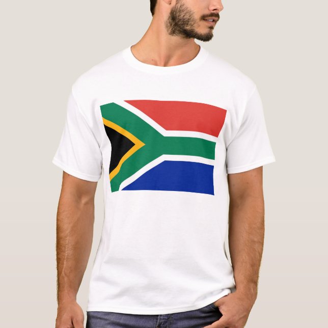 T Shirt mit der Flagge Südafrikas (Vorderseite)