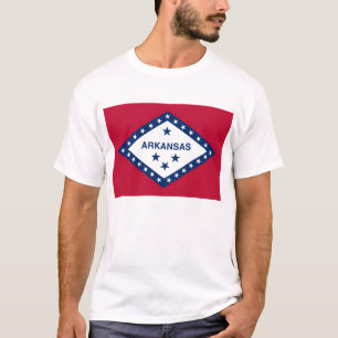 T Shirt mit der Flagge von Arkansas Staat USA
