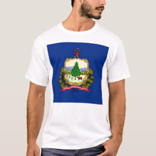 T Shirt mit der Flagge von Vermont Staat USA