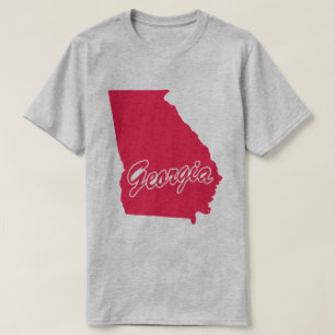 T-Shirt mit der Form des Bundesstaates Georgia