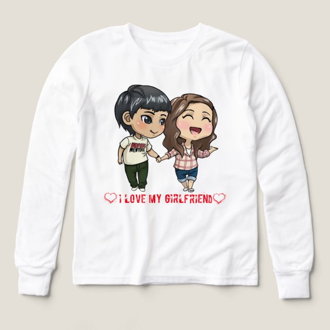 T-Shirt mit der Liebe eines Freundes (Design Vorderseite)