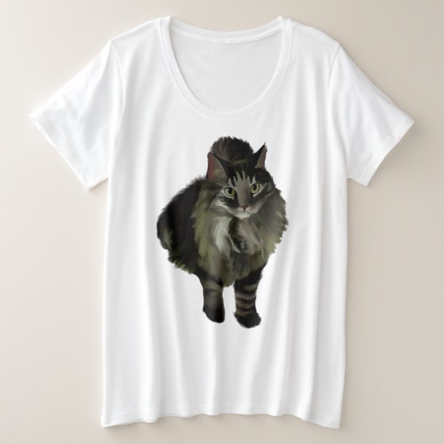 T-Shirt mit der Plus-Größe für Frauen (Design vorne)