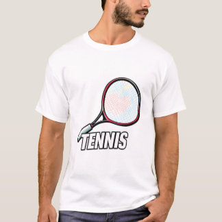 T - Shirt mit Design-Tennisschläger
