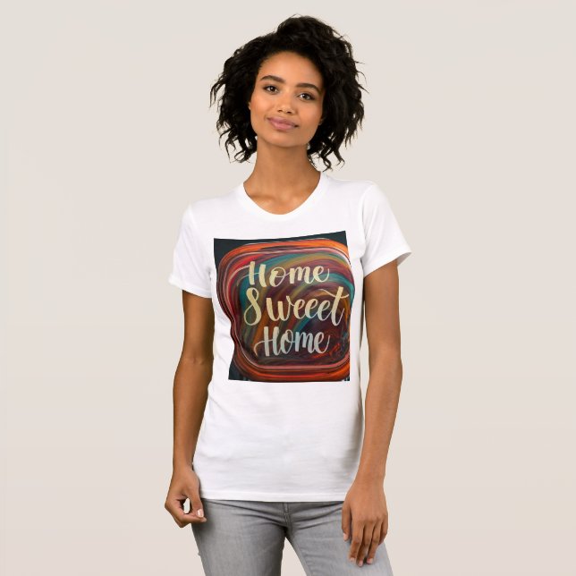 T - Shirt mit Design von "Zuhause Sweet Zuhause" (Vorne ganz)