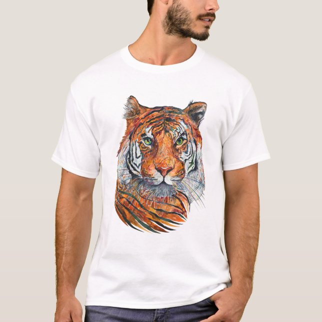 T - Shirt mit Druck Tiger für Männer (Vorderseite)