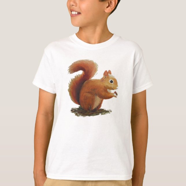 T Shirt mit Eichhörnchen (Vorderseite)