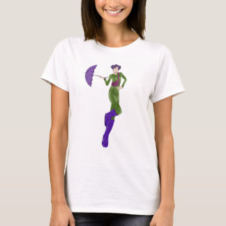 T-Shirt mit einem Aufdruck eines Mädchens «City Dr