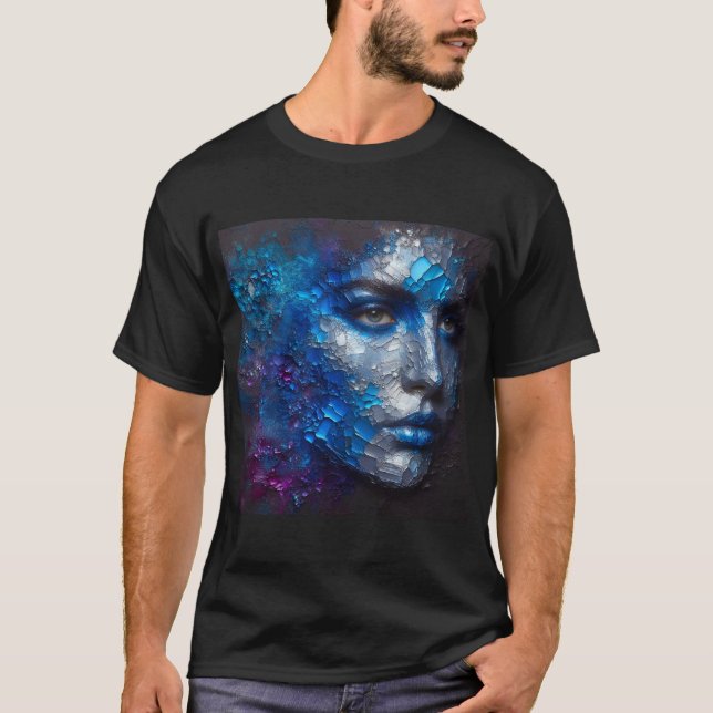 T - Shirt mit einem Kunstausdruck -45 (Vorderseite)