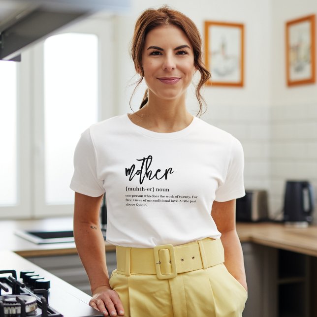 T - Shirt mit einfacher Mutterdefinition (Von Creator hochgeladen)