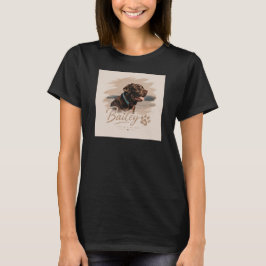 T-Shirt mit eleganter Typografie für den Namen und