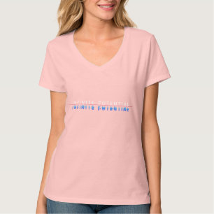 T-Shirt mit endlosem Potenzial-Glitch-Motiv