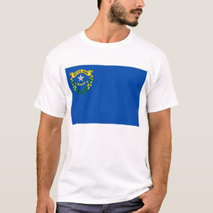 T Shirt mit Fahne Nevada Staat USA