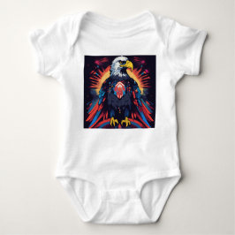 T - Shirt mit farbenfroher amerikanischer Adler