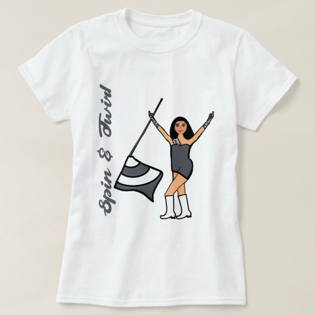 T - Shirt mit Farbschutz, grau (Design vorne)