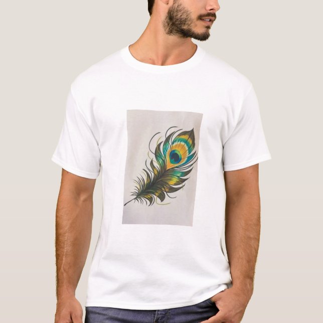 T - Shirt mit Federdesign (Vorderseite)