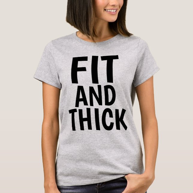 T - SHIRT MIT FETT UND SCHIEBE PLUS-GRÖSSE (Vorderseite)