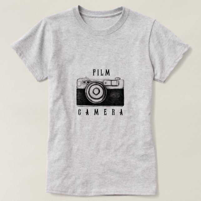 T-Shirt mit Film-Kamera (Design vorne)