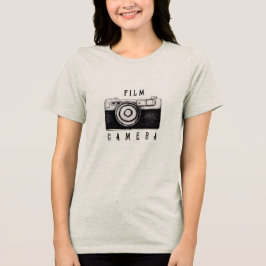 T-Shirt mit Film Kamera Tri-Blend Shirt