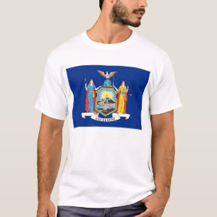 T Shirt mit Flag New York Staat USA