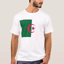 T Shirt mit Flagge Algeriens