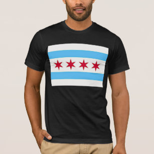 T Shirt mit Flagge Chicagos, USA