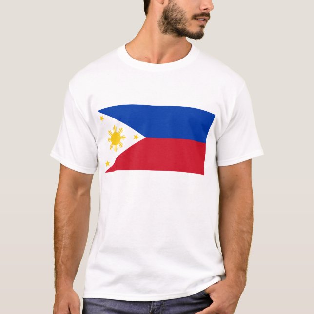 T Shirt mit Flagge der Philippinen (Vorderseite)