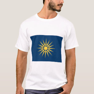 T-Shirt mit Flagge von Makedonien, Griechenland