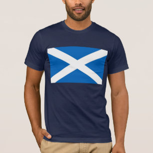 T Shirt mit Flagge von Schottland.