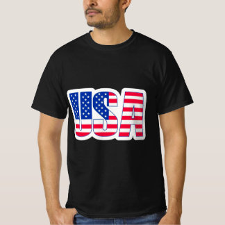 T - Shirt mit Flaggengedanken der Black USA