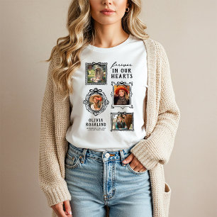 T-Shirt mit Foto-Collage und Bogenrahmen als Geden