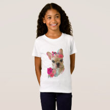 T Shirt mit französischem Blumendesign